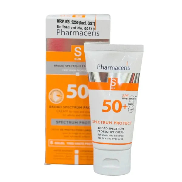 PHARMACERIS Sun Protect SPF 50+ Broad Spectrum Sunscreen Cream (50ml) -