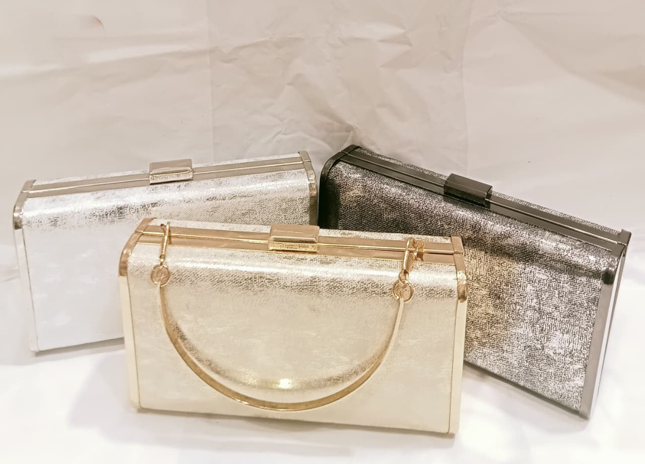 Golden, Silver and Black Clutches P3451