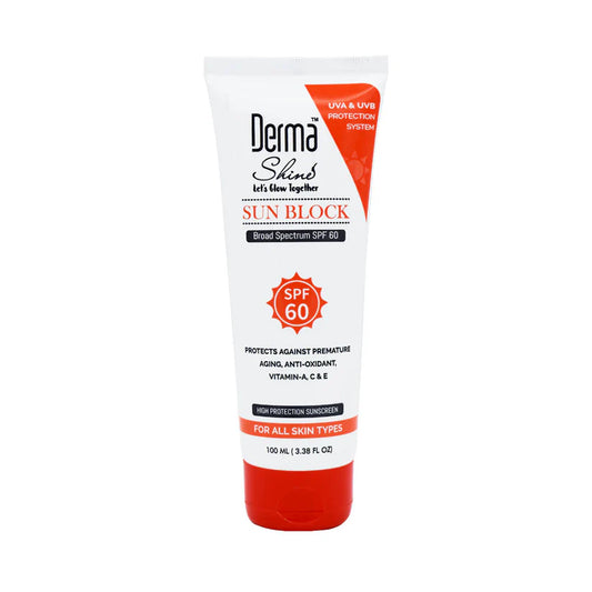 DERMA SHINE SUNBLOCK SPF60 100ML