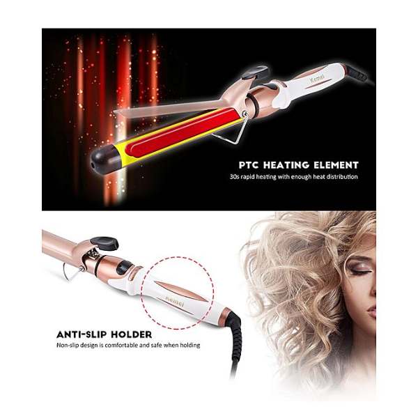 Kemei Km-760A Digital Adjustable Temperature Ceramic Hair Curler