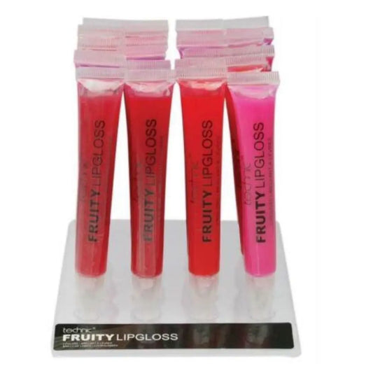 Technic Brush On Fruity Lip Gloss Display (24pc)
