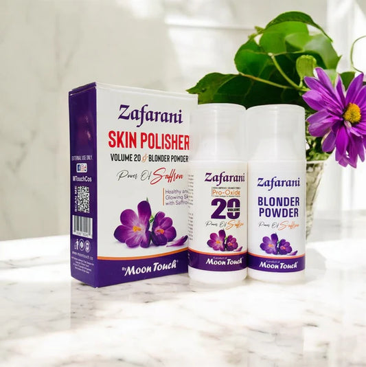 Zafrani skin polisher mini set moon thouch
