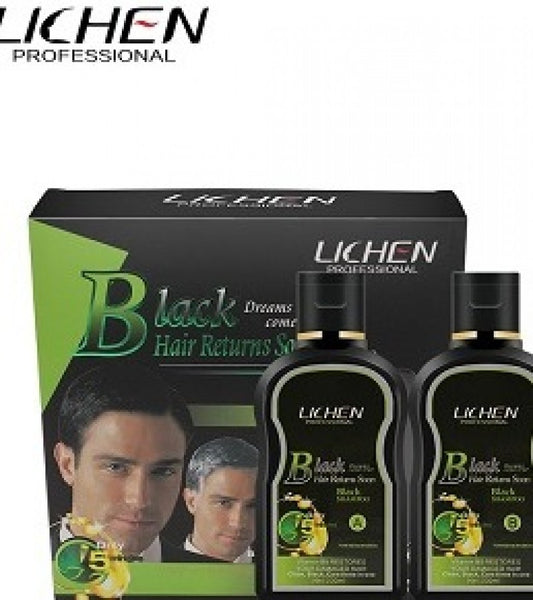 Lichen Black Hair Shampoo 400ml (200ml + 200ml)