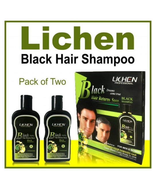 Lichen Black Hair Shampoo 400ml (200ml + 200ml)