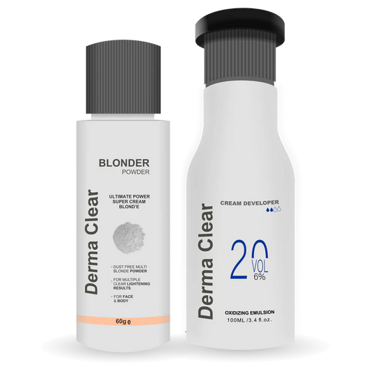 Derma Clear Blonder Powder Derma Clear Cream Developer